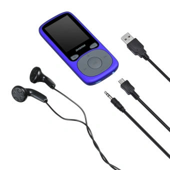 Плеер Hi-Fi Flash Digma B4 8Gb синий/1.8"/FM/microSDHC - купить недорого с доставкой в интернет-магазине