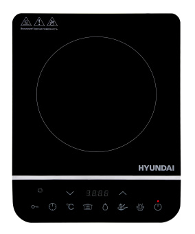 Плита Индукционная Hyundai HYC-0104 черный стеклокерамика (настольная) - купить недорого с доставкой в интернет-магазине