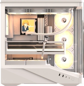 Корпус Formula Crystal U9 белый без БП ATX 2xUSB3.0 audio bott PSU - купить недорого с доставкой в интернет-магазине