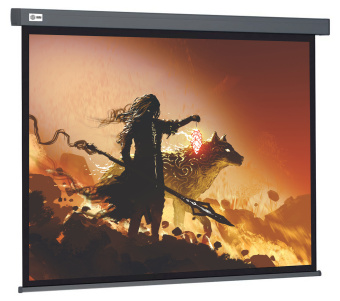 Экран Cactus 213x213см Wallscreen CS-PSW-213X213-SG 1:1 настенно-потолочный рулонный серый - купить недорого с доставкой в интернет-магазине