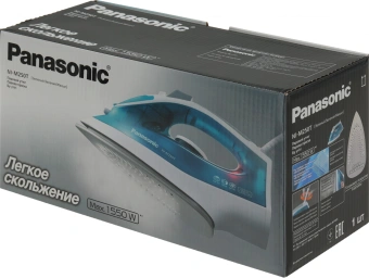 Утюг Panasonic NI-M250TGTW 1550Вт голубой/белый - купить недорого с доставкой в интернет-магазине