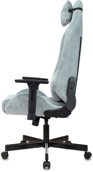 Кресло игровое Knight N1 Fabric серо-голубой Light-28 с подголов. крестов. металл - купить недорого с доставкой в интернет-магазине