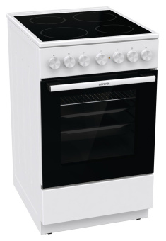 Плита Электрическая Gorenje GEC5B41WG белый стеклокерамика (без крышки) - купить недорого с доставкой в интернет-магазине