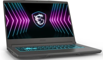 Ноутбук MSI Thin 15 B2RVE-3603XRU Core 7 240H 16Gb SSD512Gb NVIDIA GeForce RTX4050 6Gb 15.6" IPS FHD (1920x1080) без ОС grey WiFi BT Cam (9S7-16R831-3603) - купить недорого с доставкой в интернет-магазине