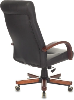 Кресло руководителя Бюрократ T-9928WALNUT/ECO черный экокожа крестов. металл/дерево - купить недорого с доставкой в интернет-магазине