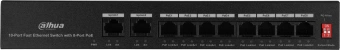 Коммутатор Dahua DH-PFS3010-8ET-65 10x100Мбит/с 8PoE+ 65W неуправляемый - купить недорого с доставкой в интернет-магазине