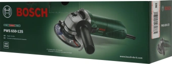 Углошлифовальная машина Bosch PWS 650-125 650Вт 11000об/мин рез.шпин.:M14 d=125мм (06034110R0) - купить недорого с доставкой в интернет-магазине