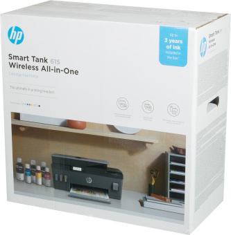 МФУ струйный HP Smart Tank 615 AIO (Y0F71A) A4 WiFi черный - купить недорого с доставкой в интернет-магазине
