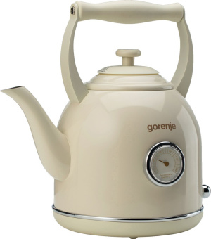 Чайник электрический Gorenje K17CLINGOR 1.7л. 2000Вт бежевый корпус: металл/пластик - купить недорого с доставкой в интернет-магазине