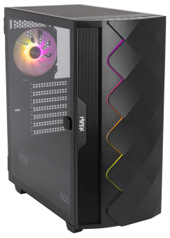 Корпус Hiper DCB черный без БП ATX 5x120mm 5x140mm 1xUSB2.0 1xUSB3.0 audio bott PSU - купить недорого с доставкой в интернет-магазине