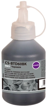 Чернила Cactus CS-BTD60BK черный 108мл для Brother HL-T4000DW, DCP-T510W, DCP-T710W, MFC-T810W, MFC-T910DW, MFC-T4500DW, DCP-T420W, DCP-T520W, DCP-T720DW, DCP-T820DW, MFC-T920DW - купить недорого с доставкой в интернет-магазине