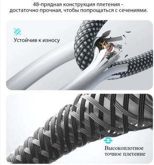 Кабель Romoss CB3038 1746960 ver2.0 USB (m)-USB Type-C (m) 1.2м черный - купить недорого с доставкой в интернет-магазине