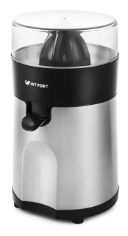 Соковыжималка цитрусовая Kitfort КТ-1113 85Вт черный/нержавеющая сталь - купить недорого с доставкой в интернет-магазине