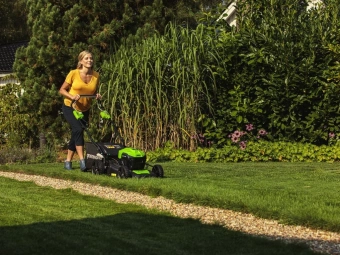 Газонокосилка роторная Greenworks GD40LM46SP (2506807) - купить недорого с доставкой в интернет-магазине