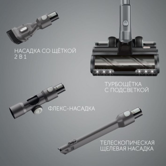 Пылесос ручной Red Solution RV-UR3200 400Вт серый - купить недорого с доставкой в интернет-магазине