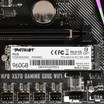 Накопитель SSD Patriot PCIe 3.0 x4 960GB P310P960GM28 P310 M.2 2280 - купить недорого с доставкой в интернет-магазине