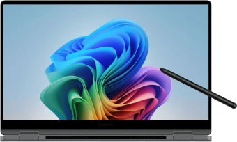 Ноутбук Samsung Galaxy Book 5 360 NP750 Core Ultra 7 256V 16Gb SSD1Tb Intel Arc 15.6" AMOLED Touch FHD (1920x1080) Windows 11 Home grey WiFi BT Cam (NP750QHA-LG3IN) - купить недорого с доставкой в интернет-магазине