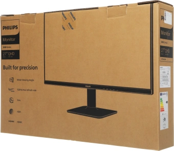 Монитор Philips 27" 27E2N2500 черный IPS LED 16:9 HDMI матовая 300cd 178гр/178гр 2560x1440 120Hz DP Quad HD 2K (1440p) 3.22кг - купить недорого с доставкой в интернет-магазине