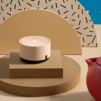 Умная колонка Yandex Станция Лайт Алиса бежевый 5W 1.0 BT 10м (YNDX-00025B) - купить недорого с доставкой в интернет-магазине