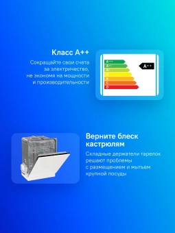 Посудомоечная машина встраив. Gorenje GV643E90 1900Вт полноразмерная - купить недорого с доставкой в интернет-магазине