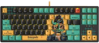 Клавиатура A4Tech AT87 Renegade черный/зеленый USB for gamer LED (AT87) кабель 1.8м - купить недорого с доставкой в интернет-магазине