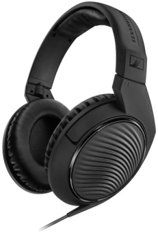 Наушники накладные Sennheiser HD 200 PRO 2м черный проводные оголовье (507182) - купить недорого с доставкой в интернет-магазине