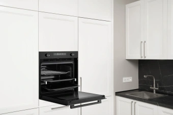 Духовой шкаф Электрический Weissgauff EOM 751 PDB Black Edition черный - купить недорого с доставкой в интернет-магазине