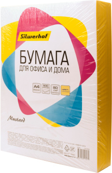 Бумага Silwerhof IG50 A4/80г/м2/500л./горчичный - купить недорого с доставкой в интернет-магазине