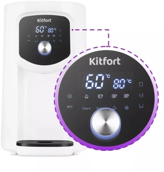 Термопот Kitfort КТ-2518 4.9л. 1450Вт белый - купить недорого с доставкой в интернет-магазине