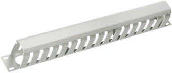 Кабельный органайзер горизонтальный Cabeus JB07-1U-GY односторонний кольца 1U шир.:19" глуб.:100мм - купить недорого с доставкой в интернет-магазине