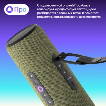 Умная колонка Yandex Стрит Алиса зеленый 30W 2.0 BT/Wi-Fi 10м 3300mAh (YNDX-00030GRN) - купить недорого с доставкой в интернет-магазине