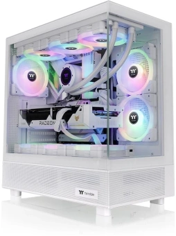 Корпус Thermaltake View 270 TG ARGB Snow белый без БП ATX 9x120mm 2x140mm 1x200mm 2xUSB3.0 audio bott PSU - купить недорого с доставкой в интернет-магазине