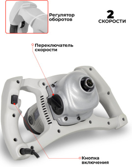 Дрель-миксер Ресанта СМ-1600Э-2 1600Вт М14 (75/20/1) - купить недорого с доставкой в интернет-магазине