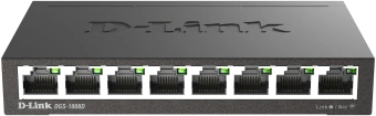 Коммутатор D-Link DGS-1008D/R1A (L2) 8x1Гбит/с неуправляемый - купить недорого с доставкой в интернет-магазине