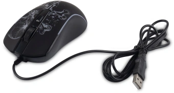 Мышь Оклик 702G черный оптическая 3600dpi USB для ноутбука 4but (1902907) - купить недорого с доставкой в интернет-магазине