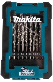 Набор сверл Makita D-78352 по металлу (19пред.) для шуруповертов/дрелей - купить недорого с доставкой в интернет-магазине