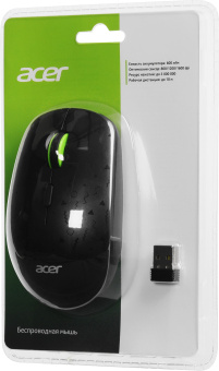 Мышь Acer OMR307 черный оптическая (1600dpi) беспроводная USB - купить недорого с доставкой в интернет-магазине