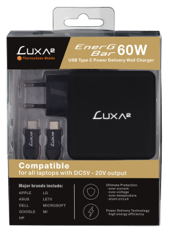 Адаптер Thermaltake LUXA2 EnerG Bar 60W USB-C Power Delivery автоматический 60W 5V-20V 3A 1xUSB от бытовой электросети - купить недорого с доставкой в интернет-магазине