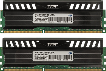 Память DDR3 2x8GB 1866MHz Patriot PV316G186C0K Viper 3 RTL Gaming PC3-14900 CL10 DIMM 240-pin 1.5В dual rank с радиатором Ret - купить недорого с доставкой в интернет-магазине