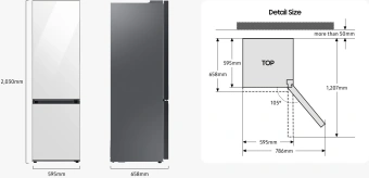 Холодильник Samsung RB38C671DSA/EF 2-хкамерн. серебристый - купить недорого с доставкой в интернет-магазине