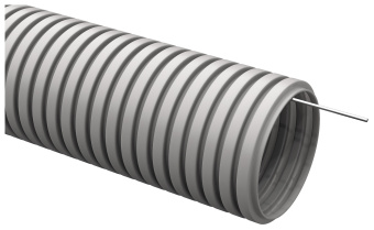Труба гофр. гибкая ПВХ IEK CTG20-16-K41-100I внеш.D=16мм с протяжкой 100м сер. - купить недорого с доставкой в интернет-магазине