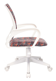 Кресло детское Бюрократ KD-W4 черный/красный красный кристалл крестов. пластик белый пластик белый - купить недорого с доставкой в интернет-магазине