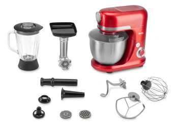 Кухонная машина Domfy DSC-KM502 планетар.вращ. 2000Вт красный - купить недорого с доставкой в интернет-магазине