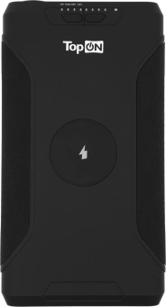 Мобильный аккумулятор TopON TOP-X73 72000mAh QC3.0/PD3.0/Qi 180W 5A USB-A/2xUSB-C беспров.зар. черный (103073) - купить недорого с доставкой в интернет-магазине