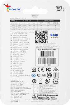 Флеш карта microSDXC A-Data 64GB AUSDX64GUICL10A1-RA1 Premier Pro + adapter - купить недорого с доставкой в интернет-магазине