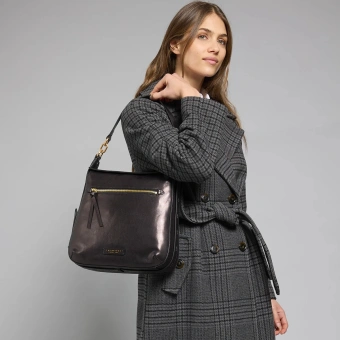 Сумка женская The Bridge Ingrid 04572501/30 черная натур.кожа - купить недорого с доставкой в интернет-магазине