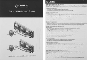 Система водяного охлаждения Lian-Li Galahad II Trinity 360 ARGB Soc-AM5/AM4/1200/1700/1851 белый 4-pin 30dB Al+Cu 280W Ret (G89.GA2T36W.00) - купить недорого с доставкой в интернет-магазине