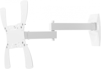 Кронштейн для телевизора Holder LCDS-5046 белый 22"-42" макс.30кг настенный поворот и наклон - купить недорого с доставкой в интернет-магазине