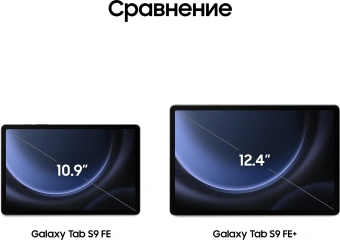 Планшет Samsung Galaxy Tab S9 FE BSM-X516B 1380 (2.4) 8C RAM6Gb ROM128Gb 10.9" TFT 2304x1440 5G eSIM Android 13 графит 8Mpix 12Mpix BT WiFi microSD 1Tb 8000mAh - купить недорого с доставкой в интернет-магазине