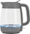 Чайник электрический Polaris PWK 1809CGL 1.8л. 2200Вт графит корпус: стекло/пластик (PWK 1809CG)